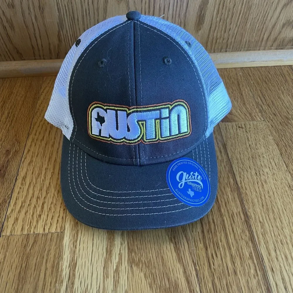 Austin Hat‎ Baseball Cap Youth Ouray Brand Blue White Adjustable Strap